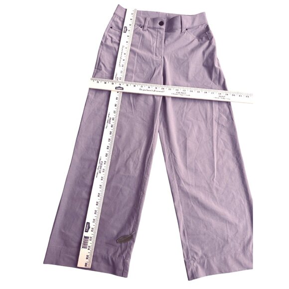 LULULEMON Pants Size 27 Wide Leg Lilac Made With Recycled Polyester & Elastane - Picture 4 of 11